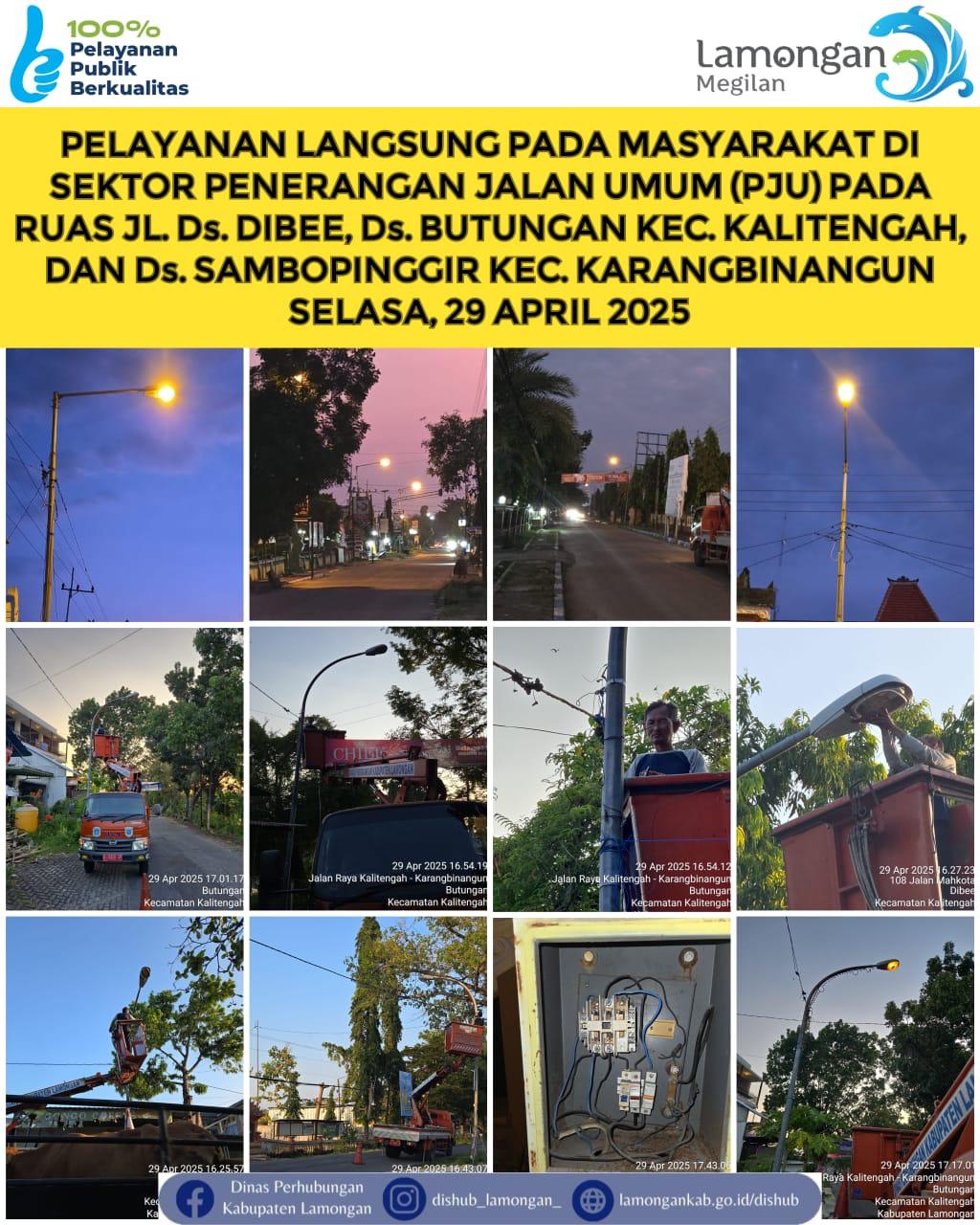 Pelayanan Langsung pada Masyarakat di Sektor Penerangan Jalan Umum (PJU)