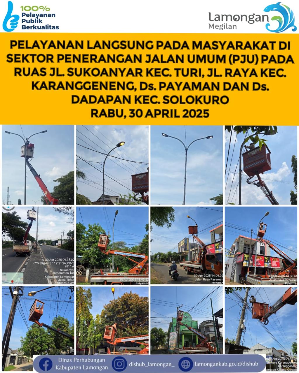 Pelayanan Langsung pada Masyarakat di Sektor Penerangan Jalan Umum (PJU)
