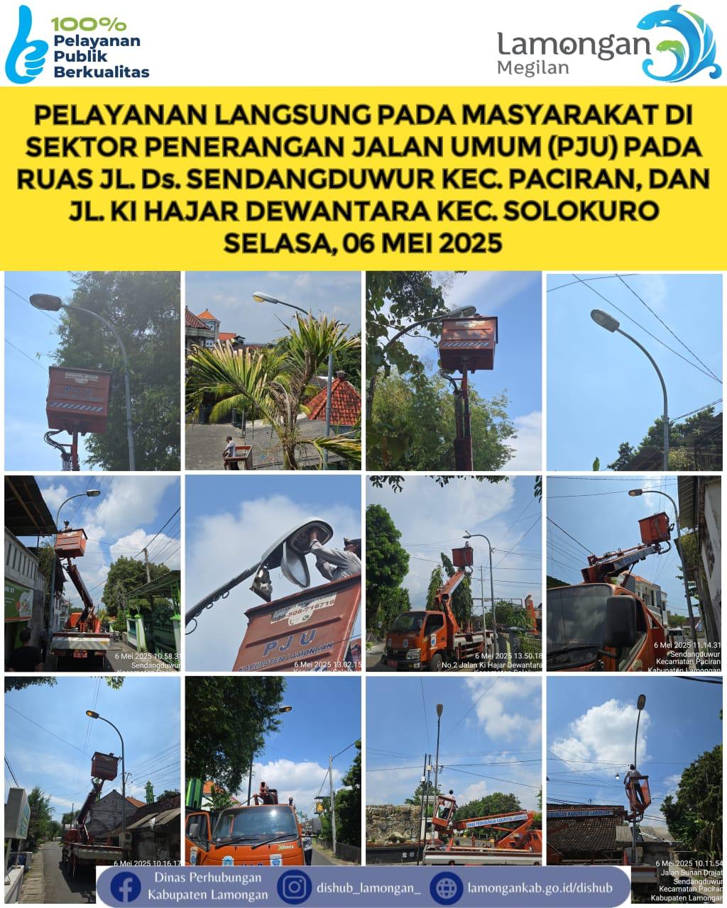 Pelayanan Langsung pada Masyarakat di Sektor Penerangan Jalan Umum (PJU)