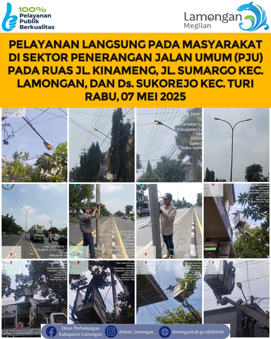 Pelayanan Langsung pada Masyarakat di Sektor Penerangan Jalan Umum (PJU)