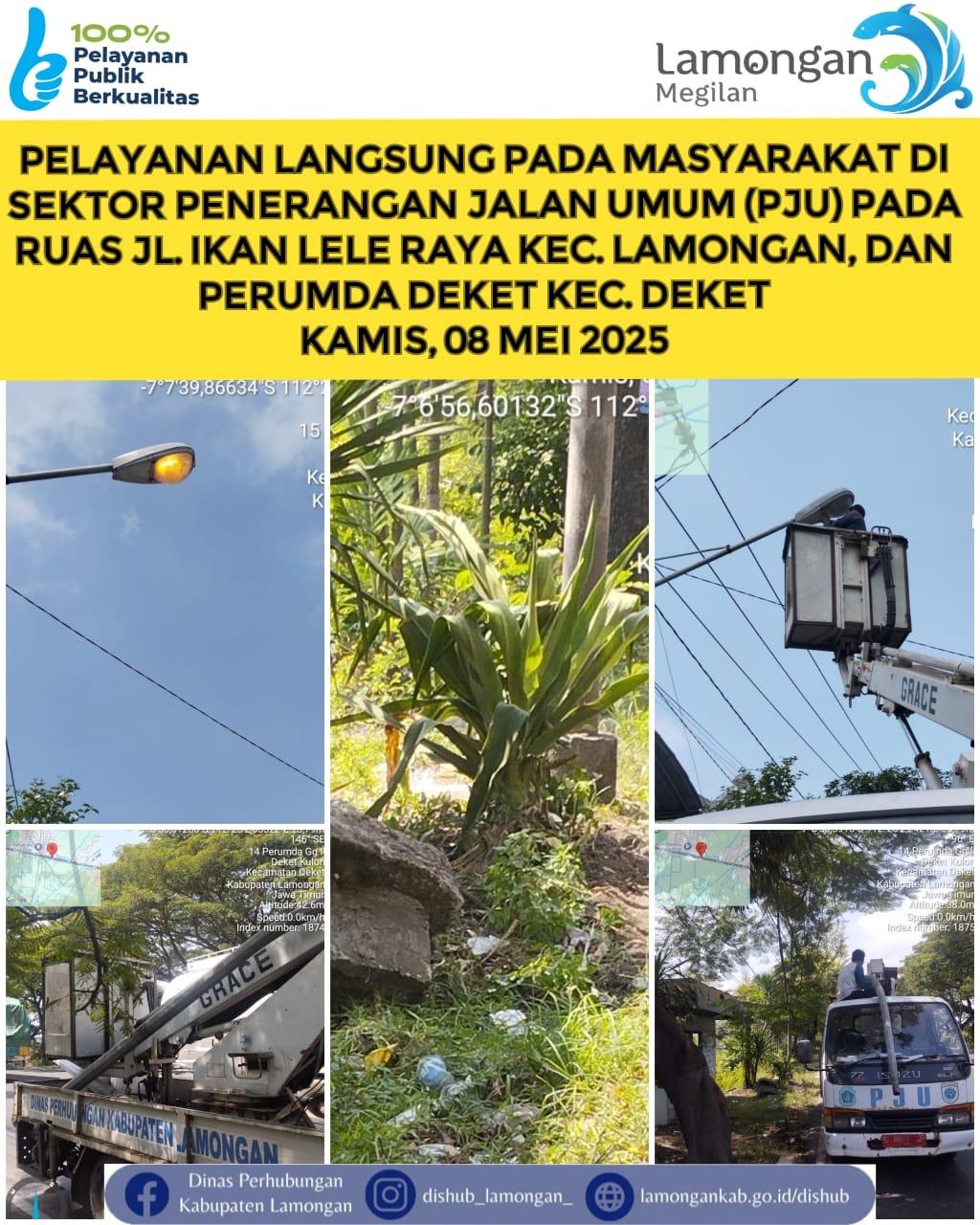 Pelayanan Langsung pada Masyarakat di Sektor Penerangan Jalan Umum (PJU)