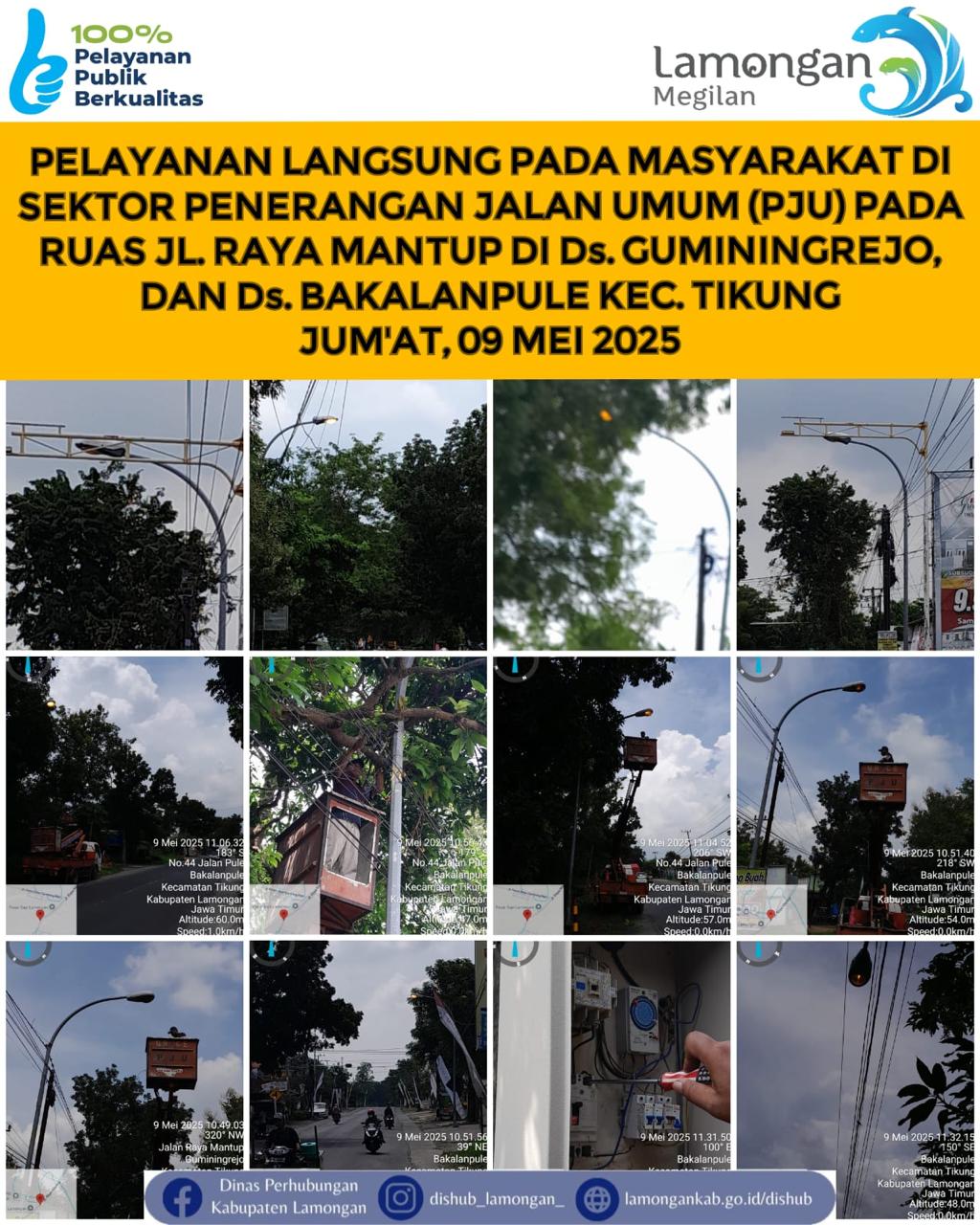 Pelayanan Langsung pada Masyarakat di Sektor Penerangan Jalan Umum (PJU)