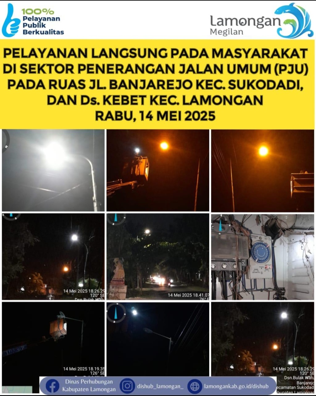 Pelayanan Langsung pada Masyarakat di Sektor Penerangan Jalan Umum (PJU)