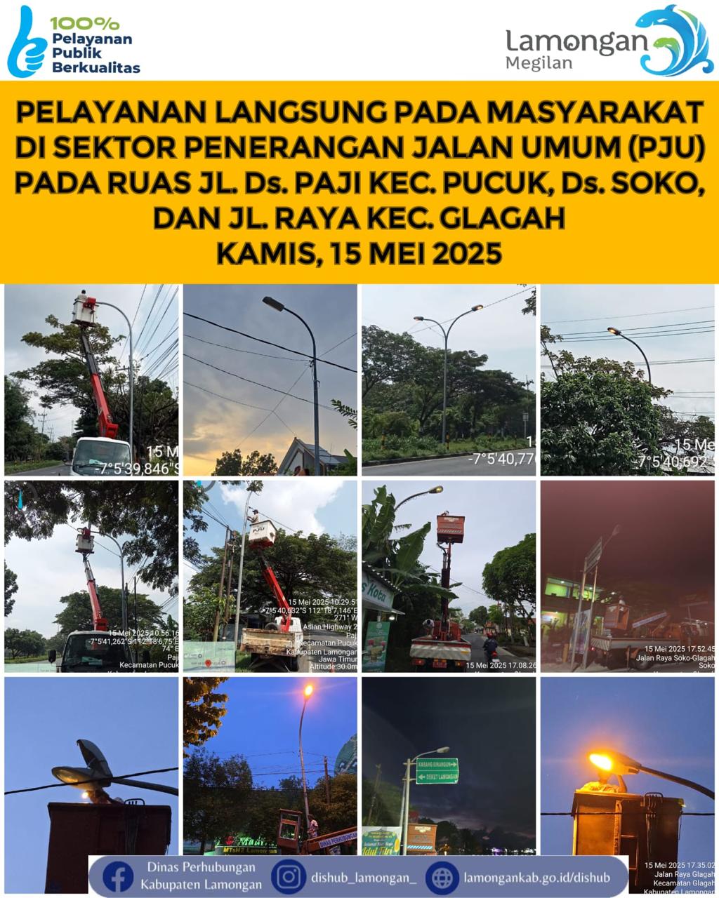 Pelayanan Langsung pada Masyarakat di Sektor Penerangan Jalan Umum (PJU)