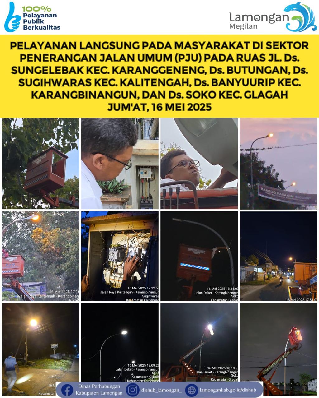 Pelayanan Langsung pada Masyarakat di Sektor Penerangan Jalan Umum (PJU)
