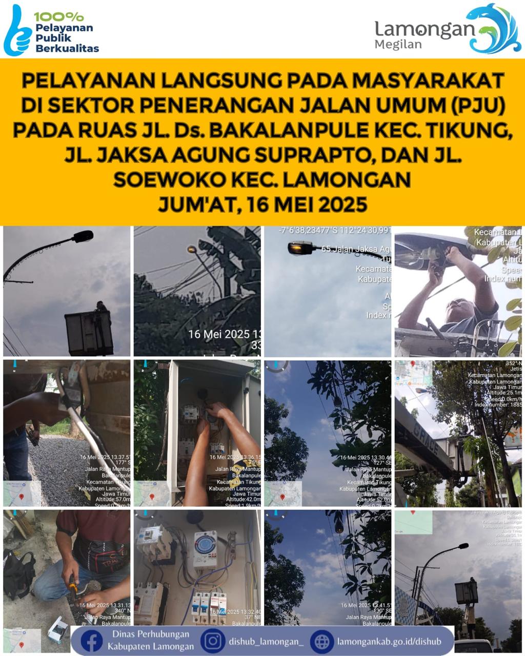 Pelayanan Langsung pada Masyarakat di Sektor Penerangan Jalan Umum (PJU)