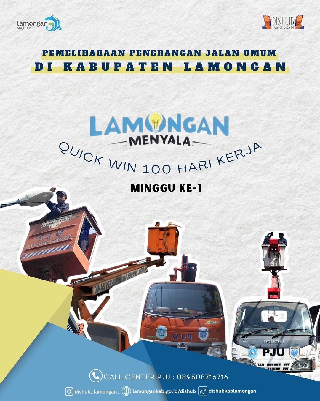 Pemeliharaan Penerangan Jalan Umum di Kabupaten Lamongan
