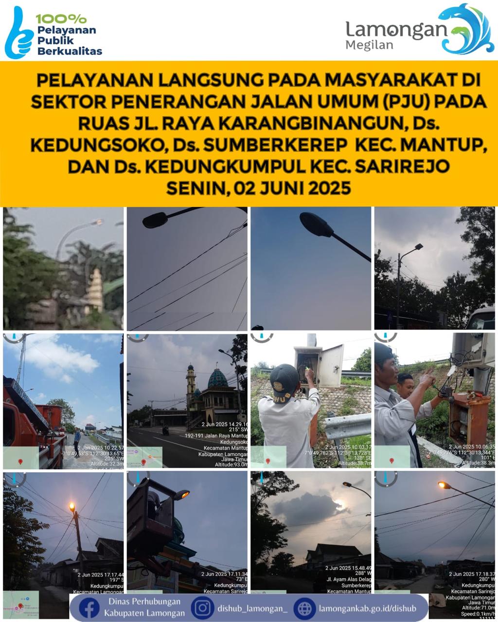 Pelayanan Langsung pada Masyarakat di Sektor Penerangan Jalan Umum (PJU)
