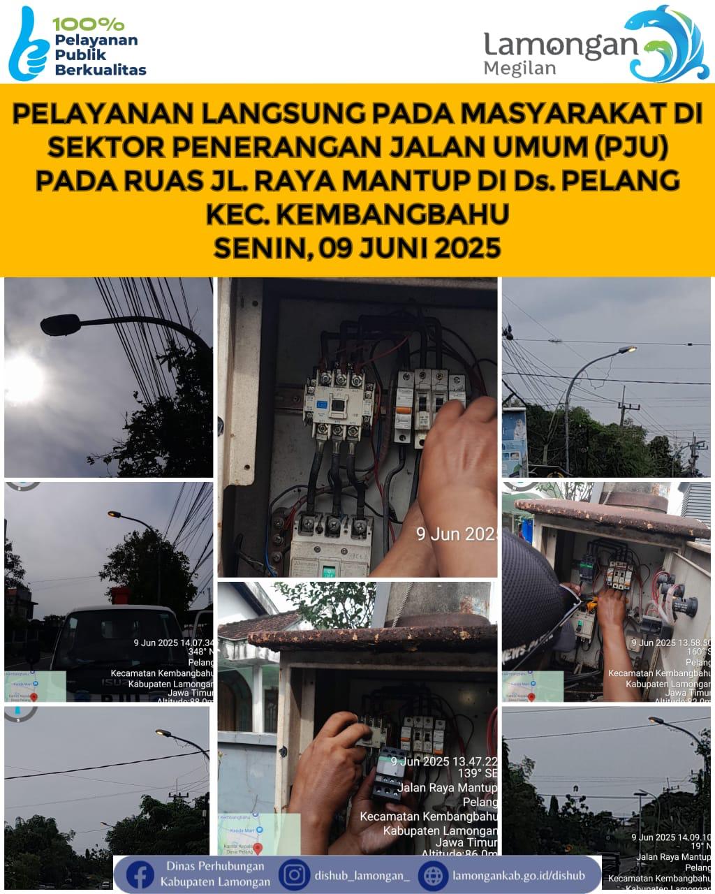 Pelayanan Langsung pada Masyarakat di Sektor Penerangan Jalan Umum (PJU)