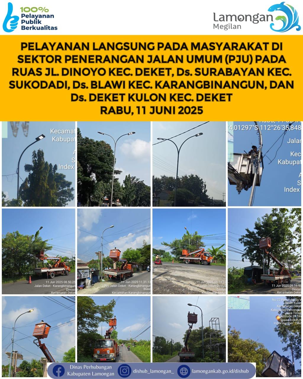Pelayanan Langsung pada Masyarakat di Sektor Penerangan Jalan Umum (PJU)