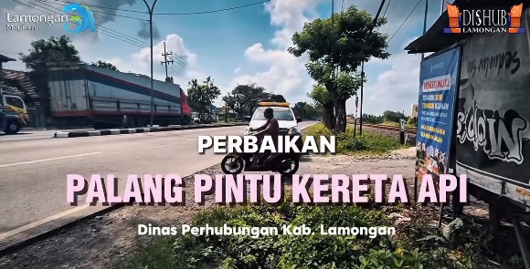 Foto: Dinas Perhubungan Kabupaten Lamongan Terus Melakukan Pemeliharaan Dan Perbaikan Palang Pintu Kereta Api