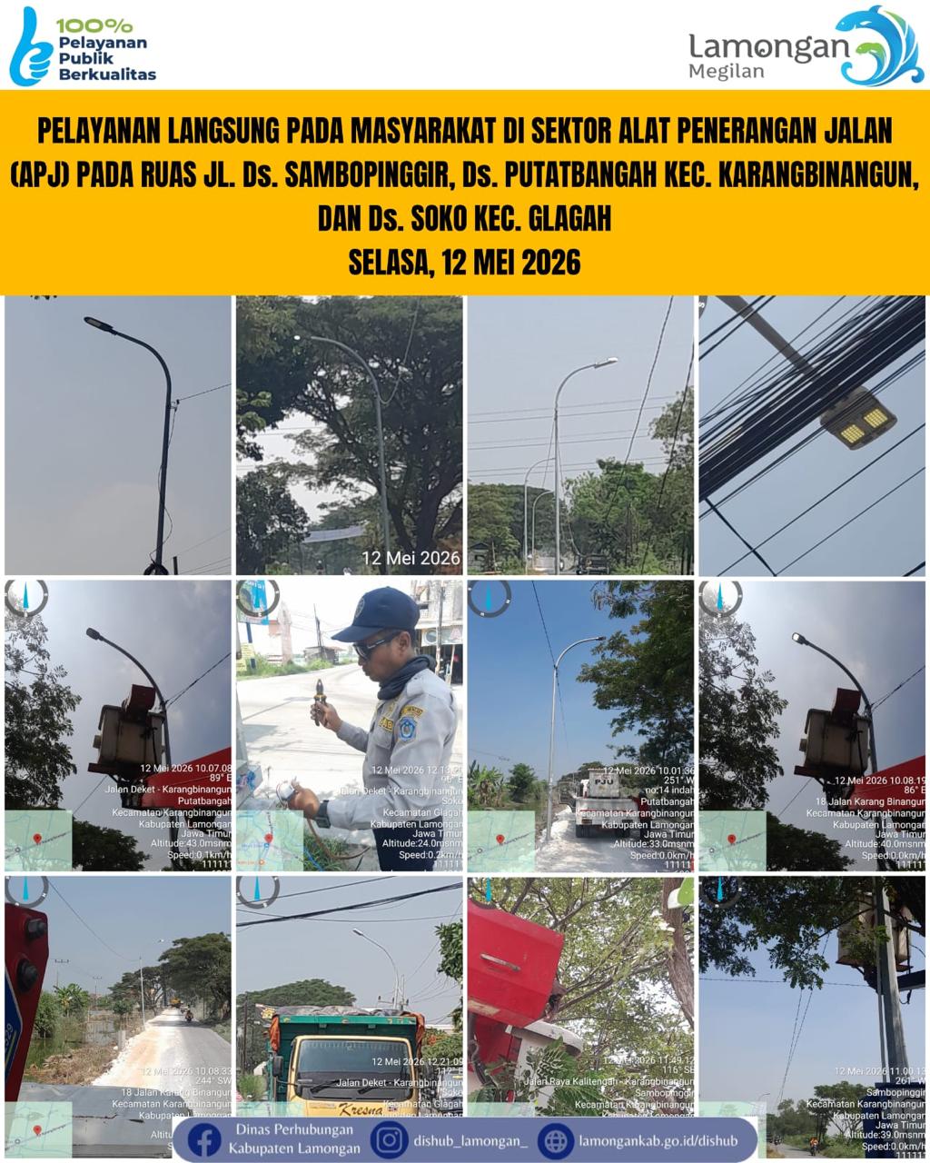 Foto: Pelayanan Langsung pada Masyarakat di Sektor Penerangan Jalan Umum (PJU) di Kecamatan Karangbinangun & Glagah