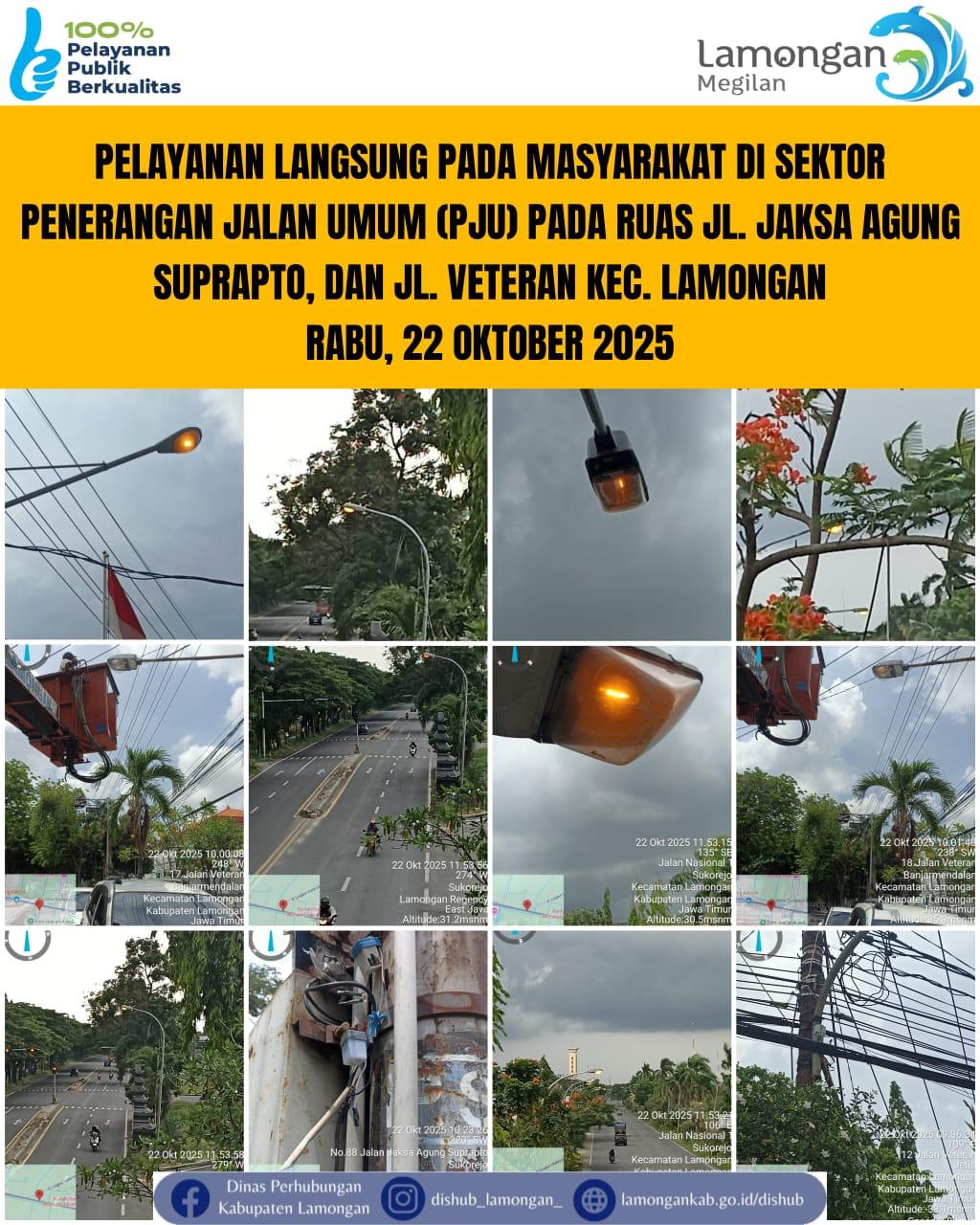 Foto: Pelayanan Langsung pada Masyarakat di Sektor Penerangan Jalan Umum (PJU) di Kecamatan Lamongan