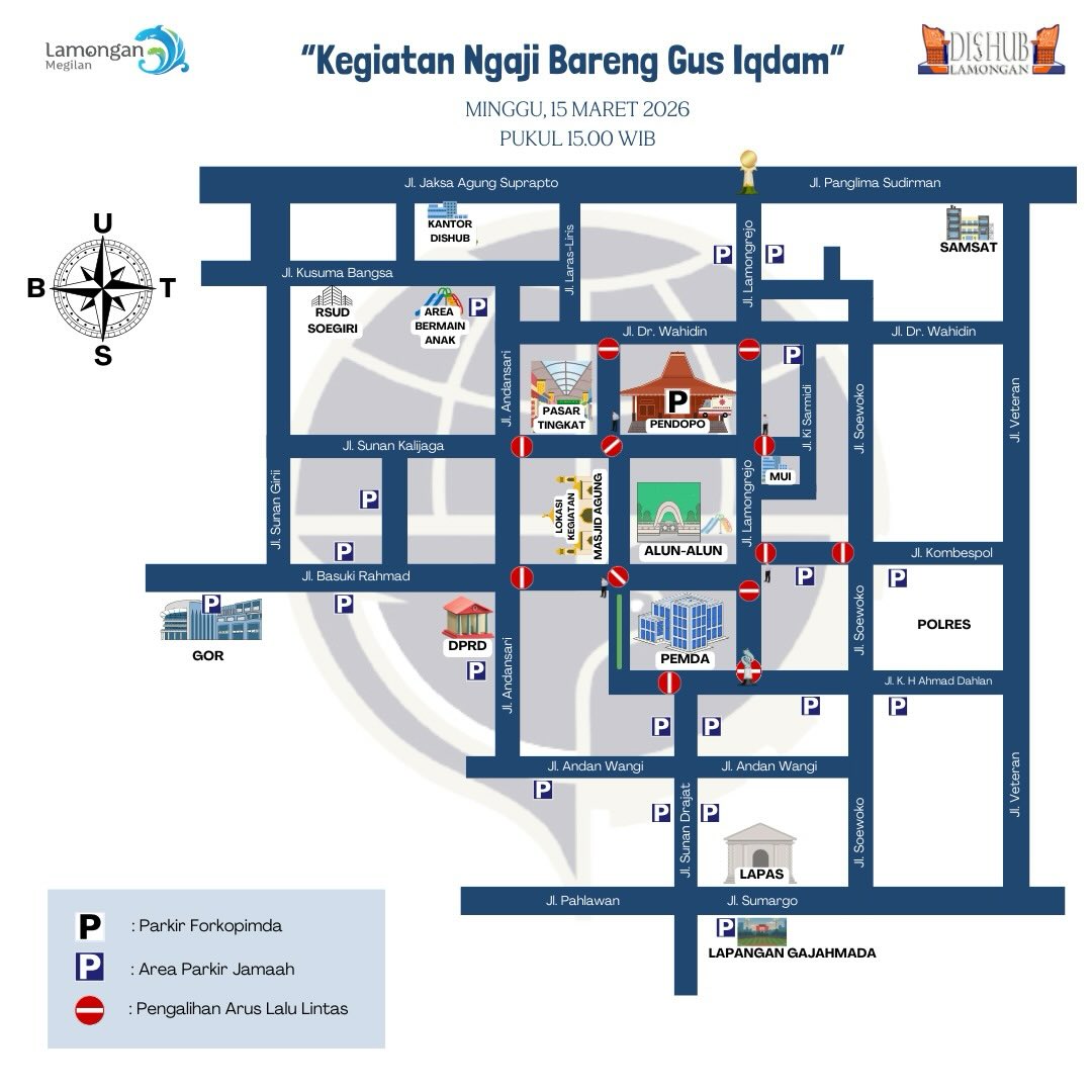 Foto: Pengalihan Arus Lalu Lintas Kawasan Pendopo