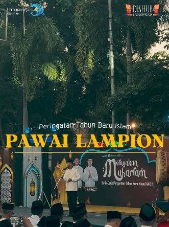Foto: Pawai Lampion Semarakkan Tahun Baru Islam 1 Muharram 1448 H di Lamongan