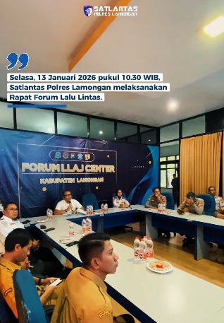 Foto: Satlantas Polres Lamongan Gelar Rapat Forum Lalu Lintas