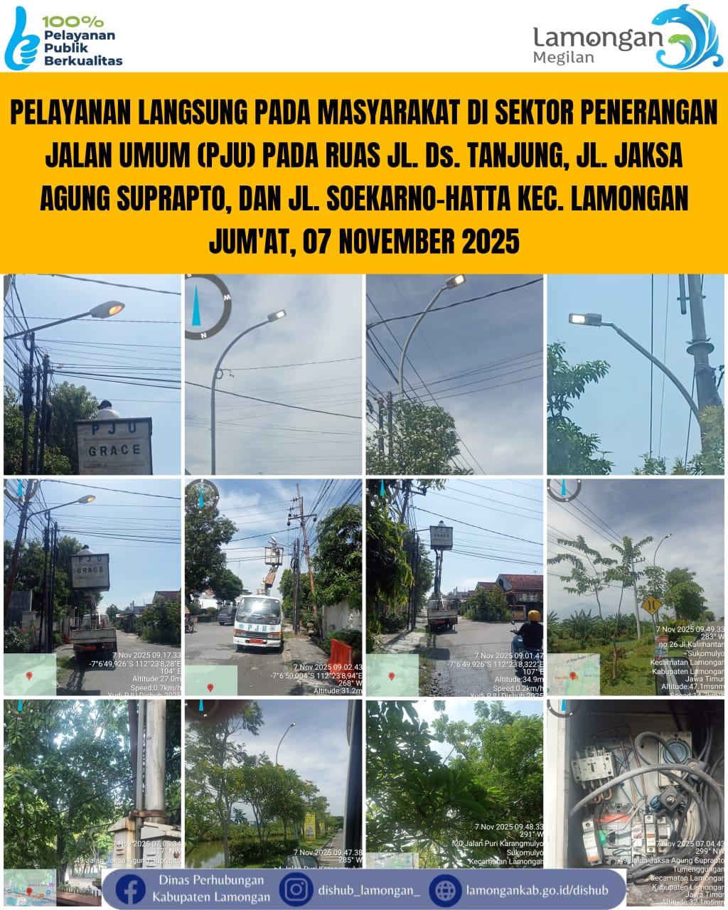 Foto: Pelayanan Langsung pada Masyarakat di Sektor Penerangan Jalan Umum (PJU) di Kecamatan Lamongan