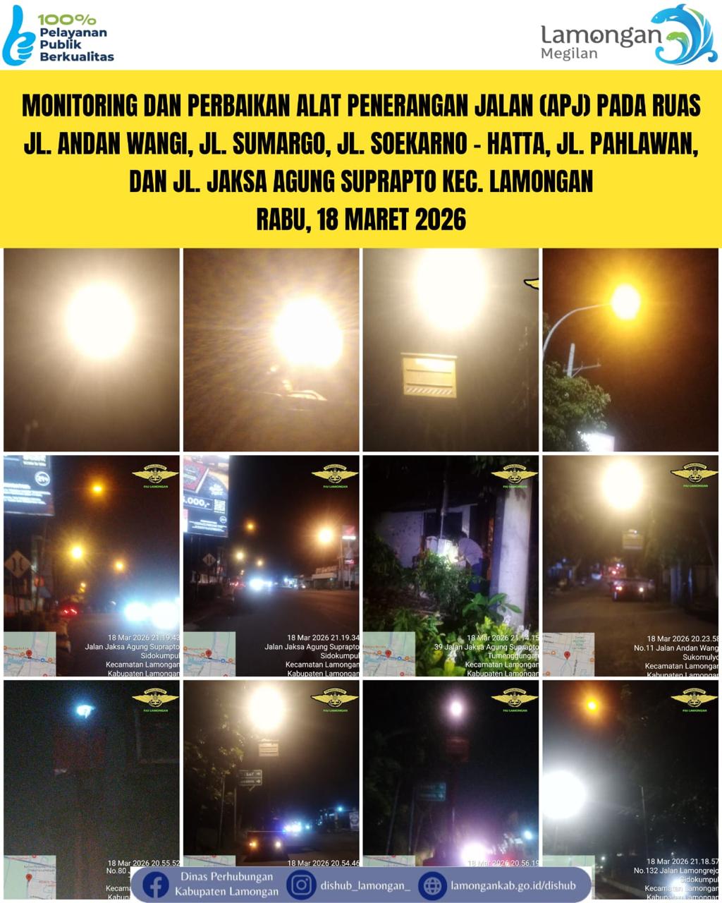 Foto: Pelayanan Langsung pada Masyarakat di Sektor Penerangan Jalan Umum (PJU) di Kecamatan Lamongan