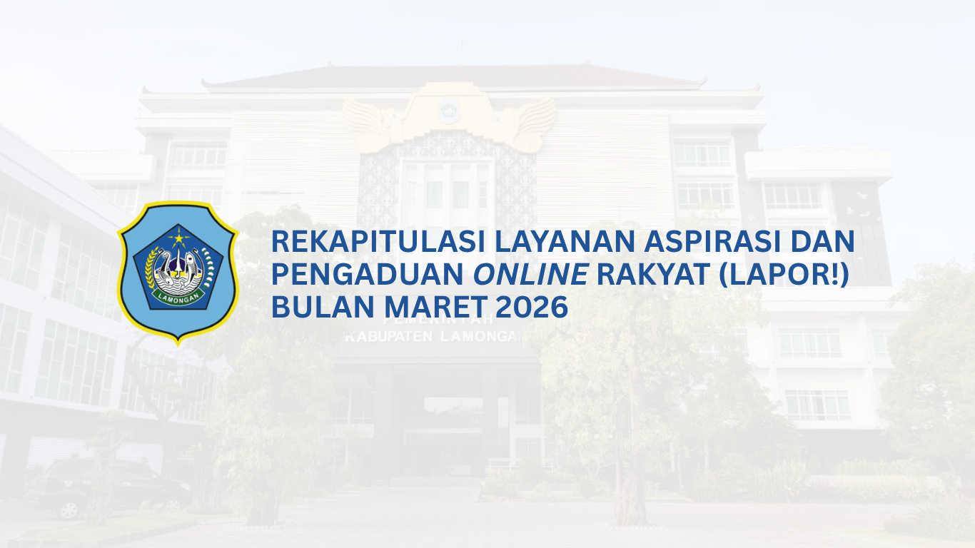 Foto: Rekapitulasi Layanan Aspirasi dan Pengaduan Online Rakyat (LAPOR!) Bulan Maret 2026