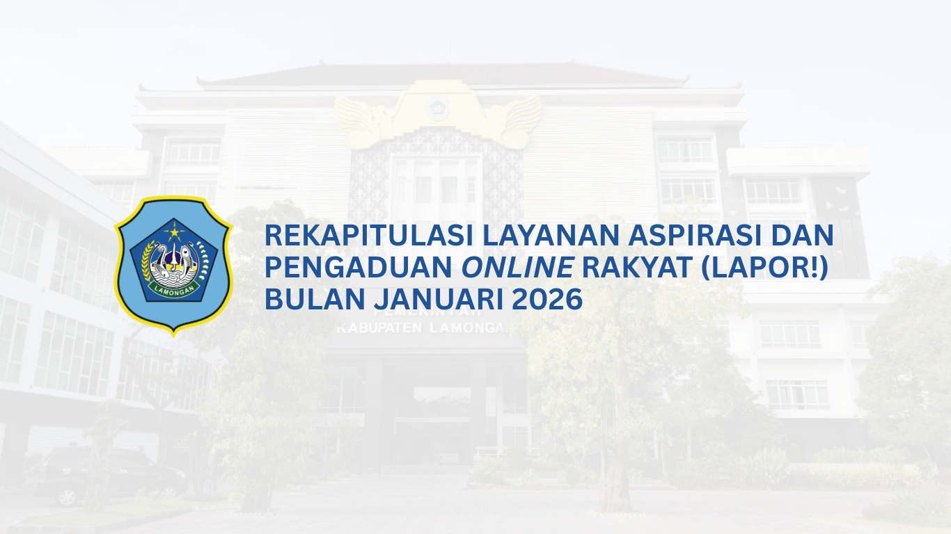 Foto: Rekapitulasi Layanan Aspirasi dan Pengaduan Online Rakyat (LAPOR!) Bulan Januari 2026
