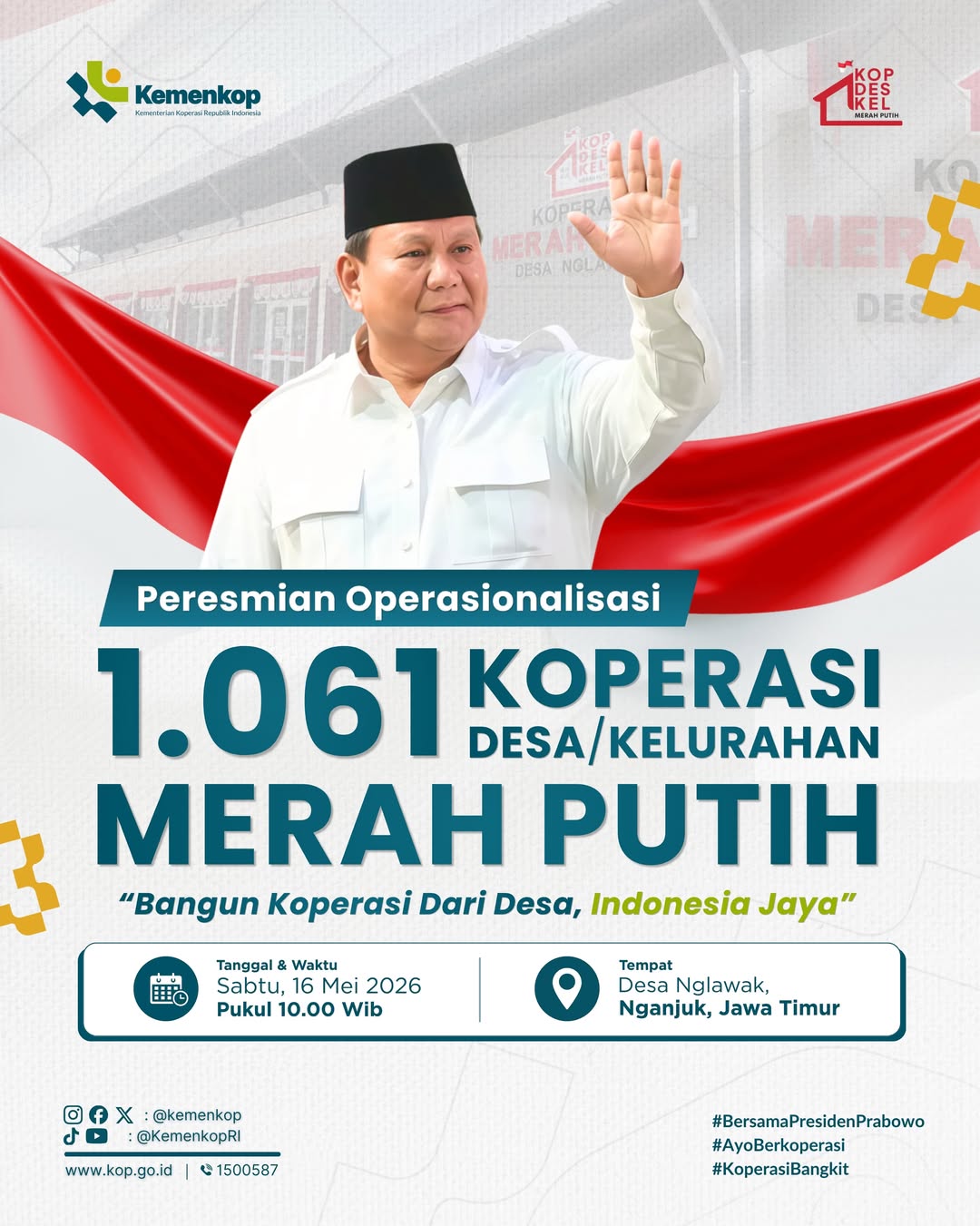 Foto: Peresmian operasionalisasi 1.061 Koperasi Desa/Kelurahan Merah Putih