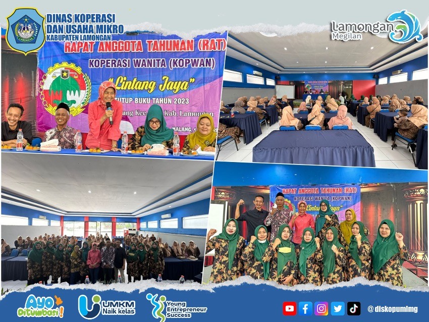 Kepala Dinas Koperasi Lamongan Hadiri RAT Koperasi Wanita Lintang Jaya