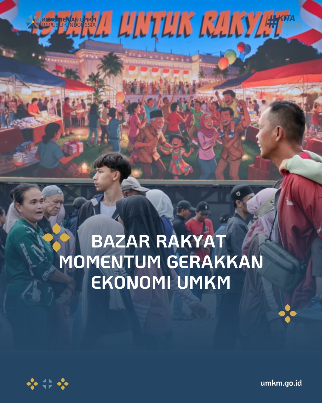 Foto: Bazar Rakyat “Istana untuk Rakyat” di kawasan Monas