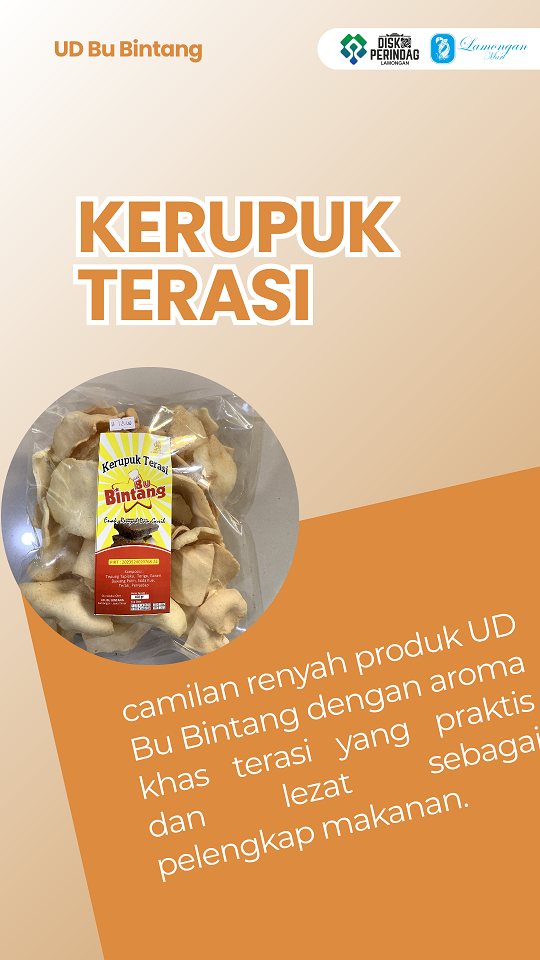 Foto: Kerupuk Terasi tersedia di Lamongan Mart