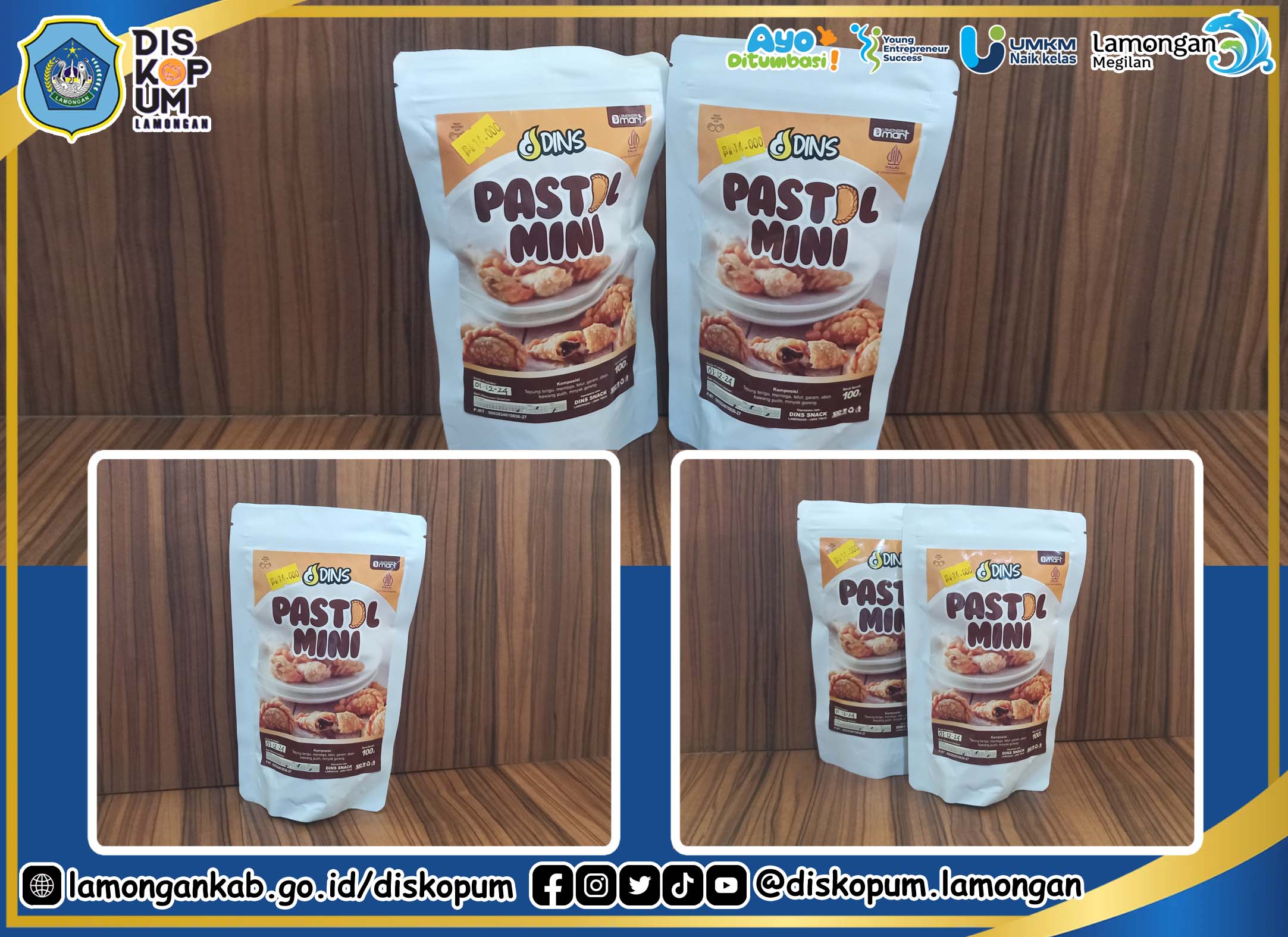 Foto: UMKM Naik Kelas : Pastel Mini tersedia di Lamongan Mart