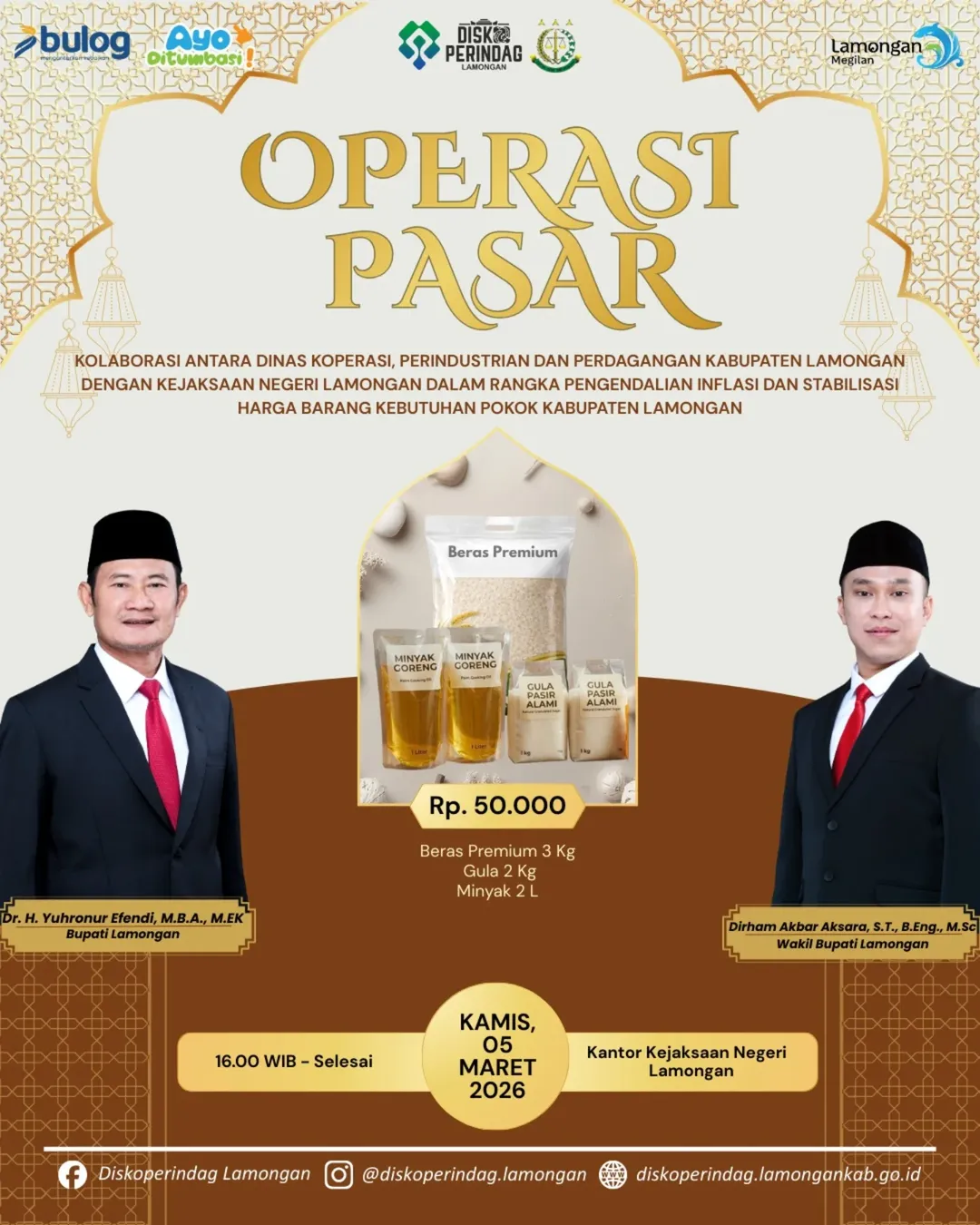 Foto: Operasi Pasar kembali hadir untuk masyarakat Lamongan