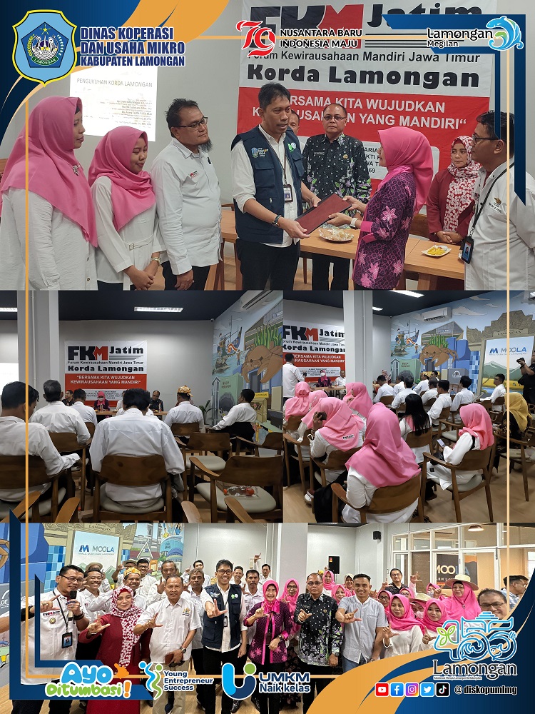 Pengukuhan Forum Kewirausahaan Mandiri Kabupaten Lamongan