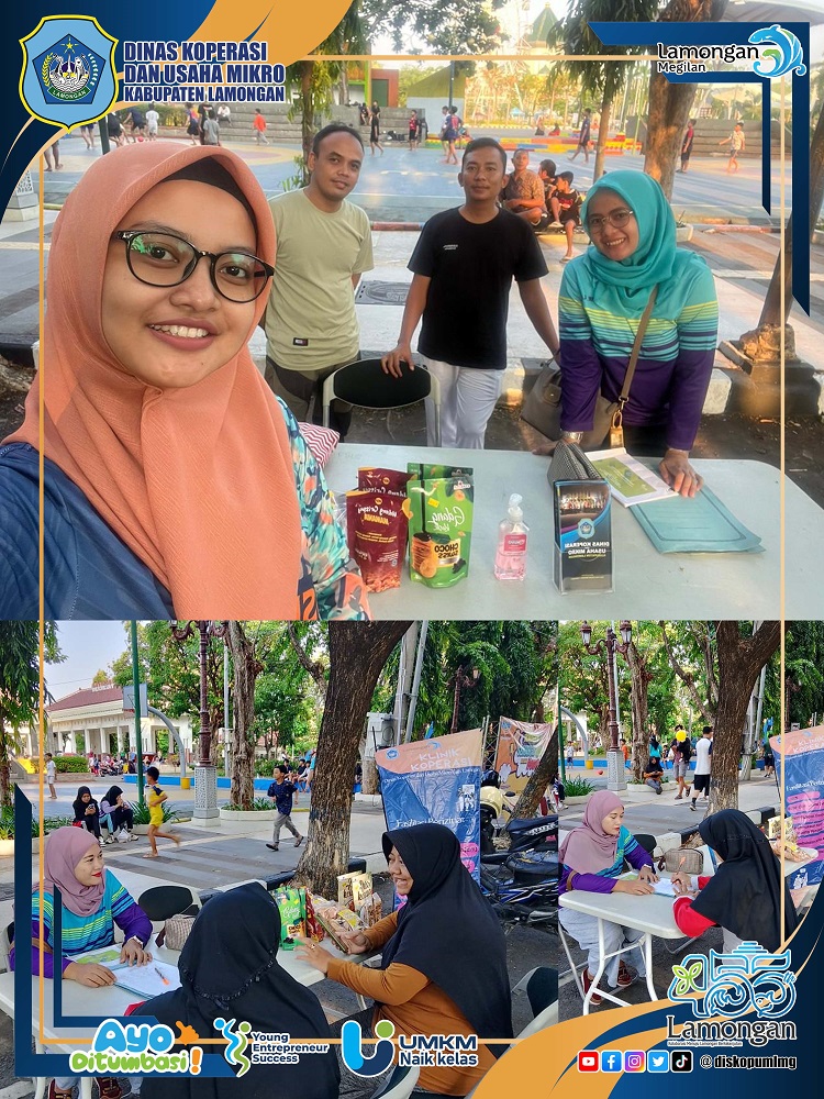 Klinik Koperasi dan Usaha Mikro di alun-alun lamongan