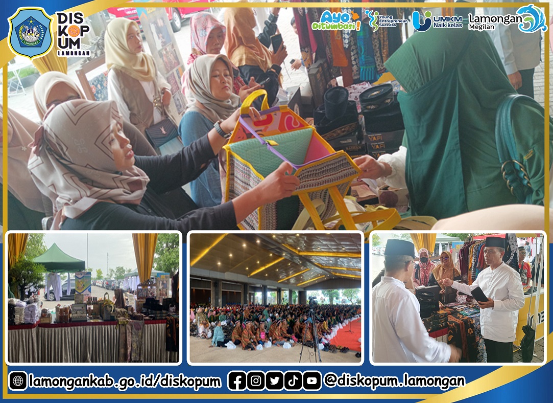 Pameran di masjid Namira dalam rangka manasik haji yang dilaksanakan oleh Kemenag Kabupaten Lamongan