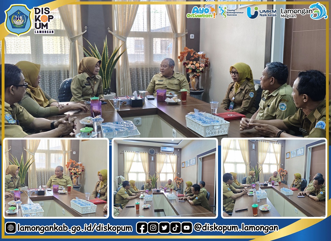 Kunjungan dari Dinas Koperasi dan UKM Provinsi Jawa Timur dalam rangka Pemantauan Progres Percepatan Pembentukan Koperasi Desa/Kelurahan Merah Putih di Kabupaten Lamongan