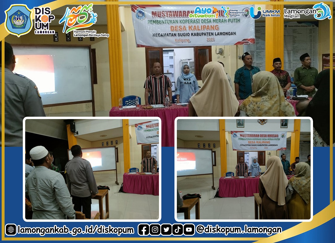 Musyawarah Desa khusus pembentukan Koperasi Desa/Kelurahan Merah Putih, Desa Kalipang Kecamatan Sugio