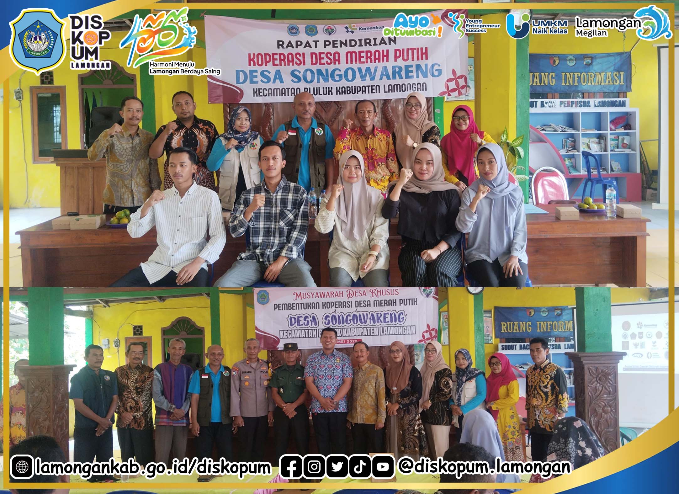 Musdes Khusus Sosialisasi dan Pembentukan Koperasi Desa / Kelurahan Merah Putih Desa Songgowareng Kec. Bluluk