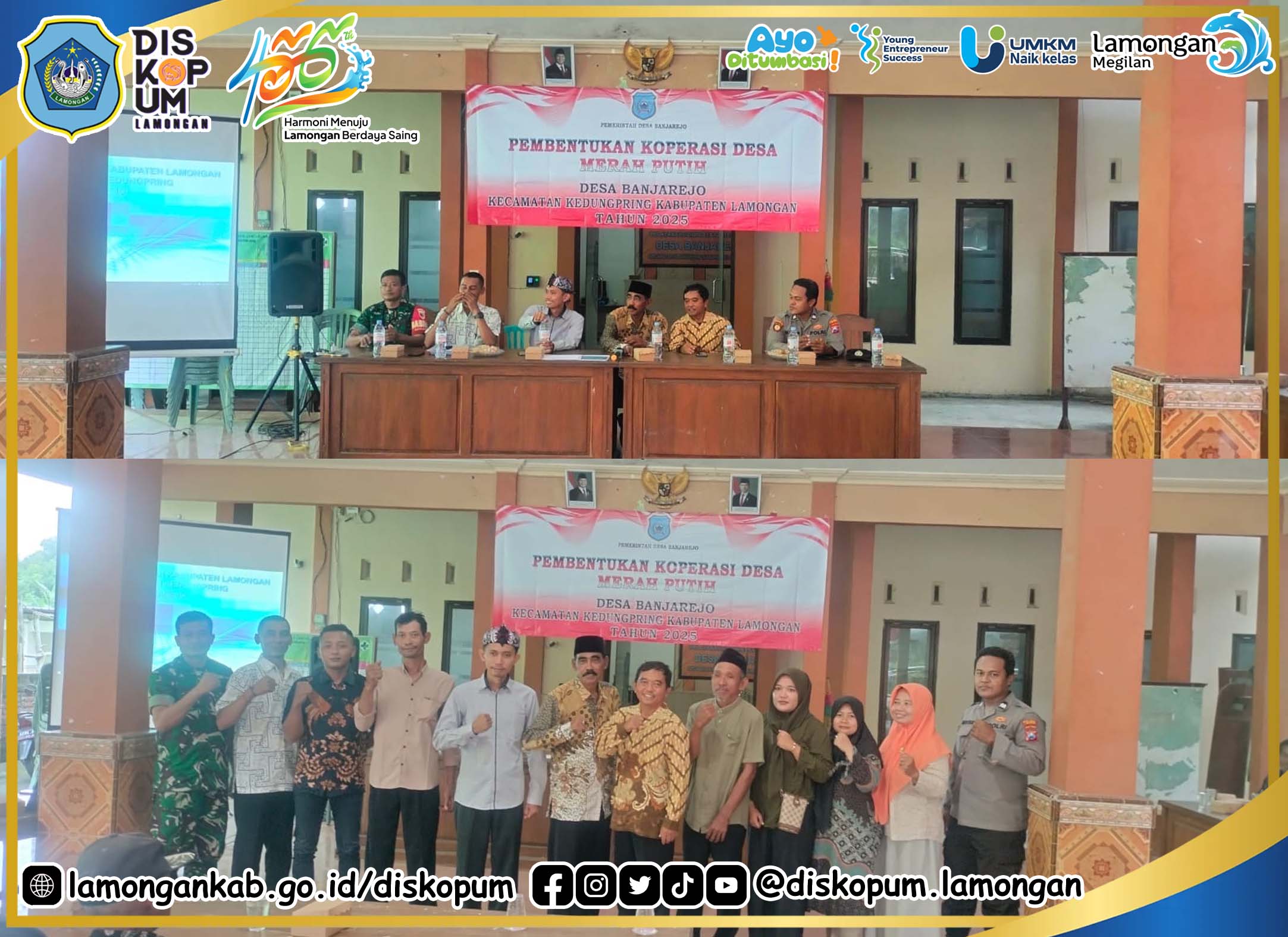 Musdes Khusus Sosialisasi dan Pembentukan Koperasi Desa / Kelurahan Merah Putih Desa Banjarejo Kec. Kedungpring