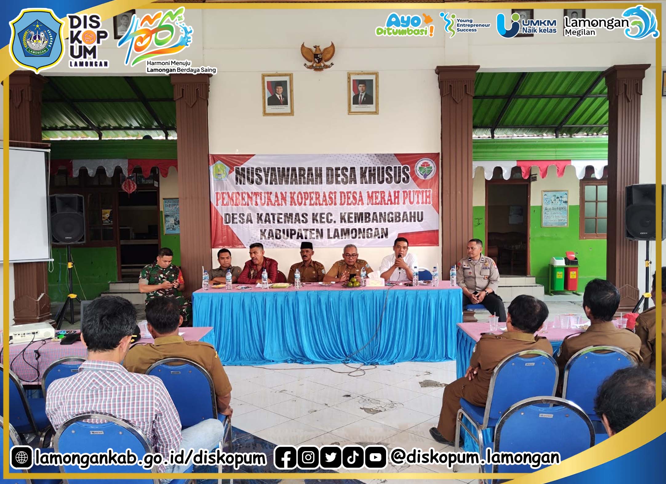 Musdes Khusus Sosialisasi dan Pembentukan Koperasi Desa / Kelurahan Merah Putih Desa Gintungan Kec. Kembangbahu