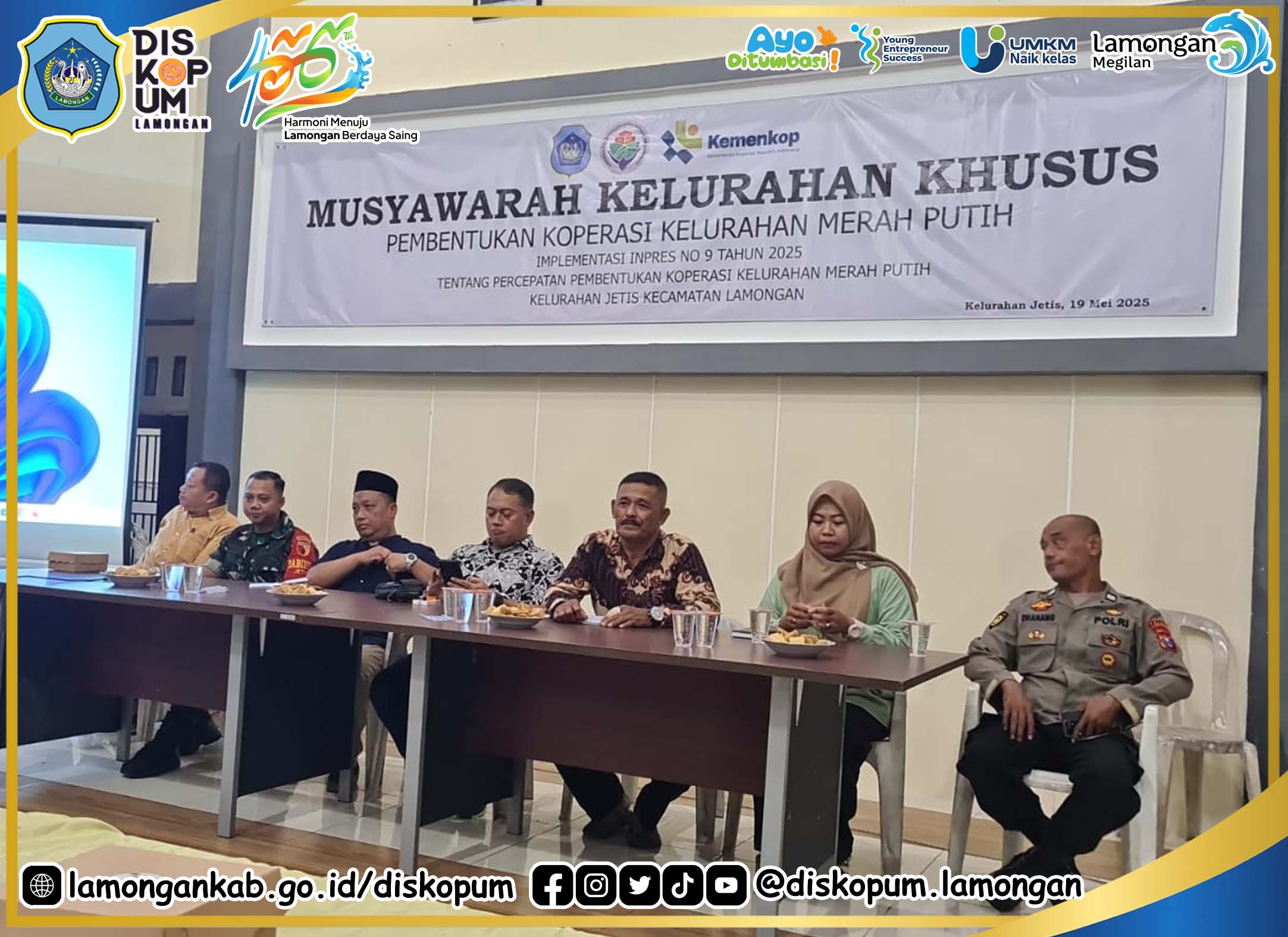 Musdes Khusus Sosialisasi dan Pembentukan Koperasi Desa / Kelurahan Merah Putih Kelurahan Jetis K...