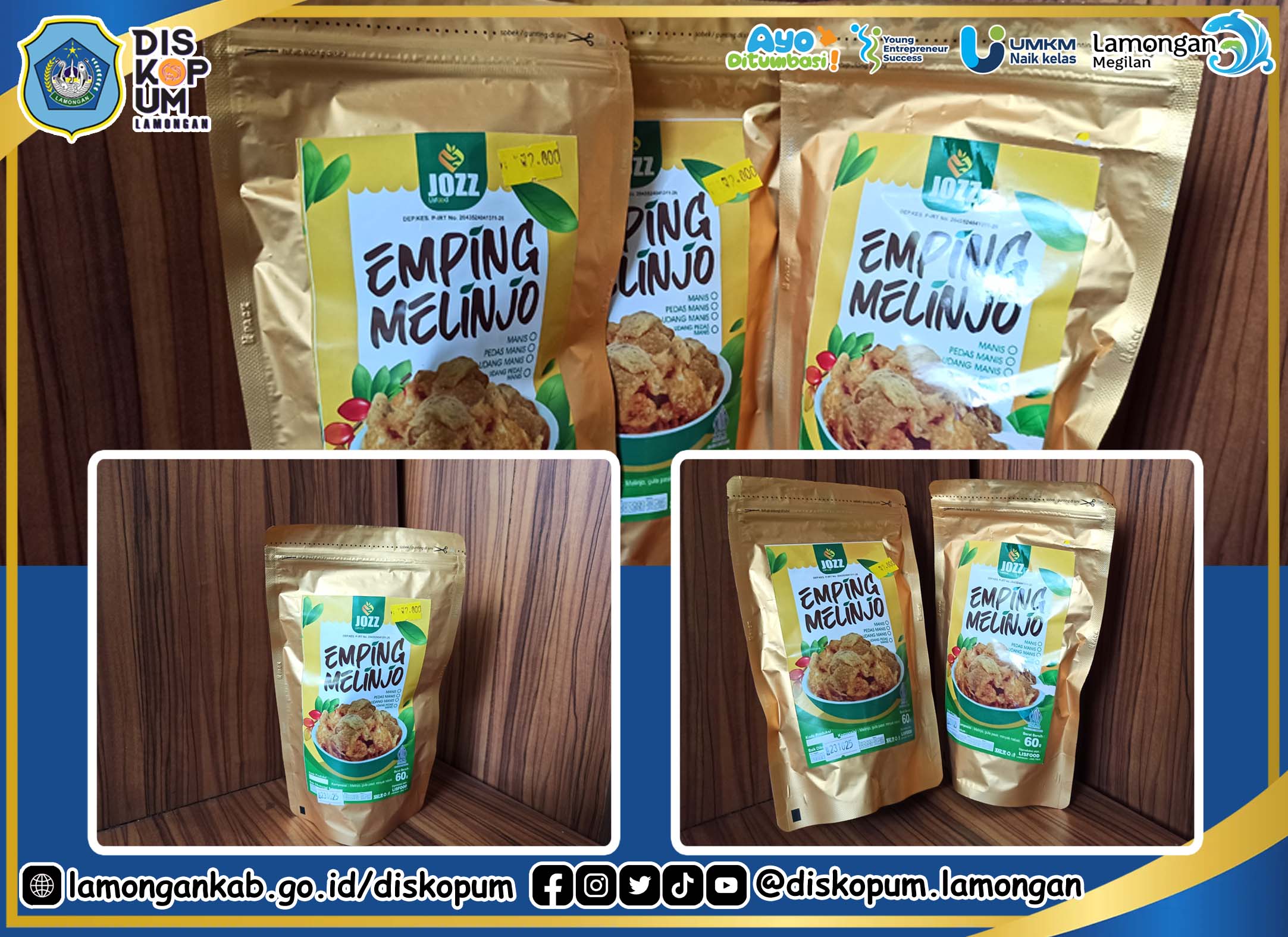 UMKM Naik Kelas : Emping Melinjo tersedia di Lamongan Mart