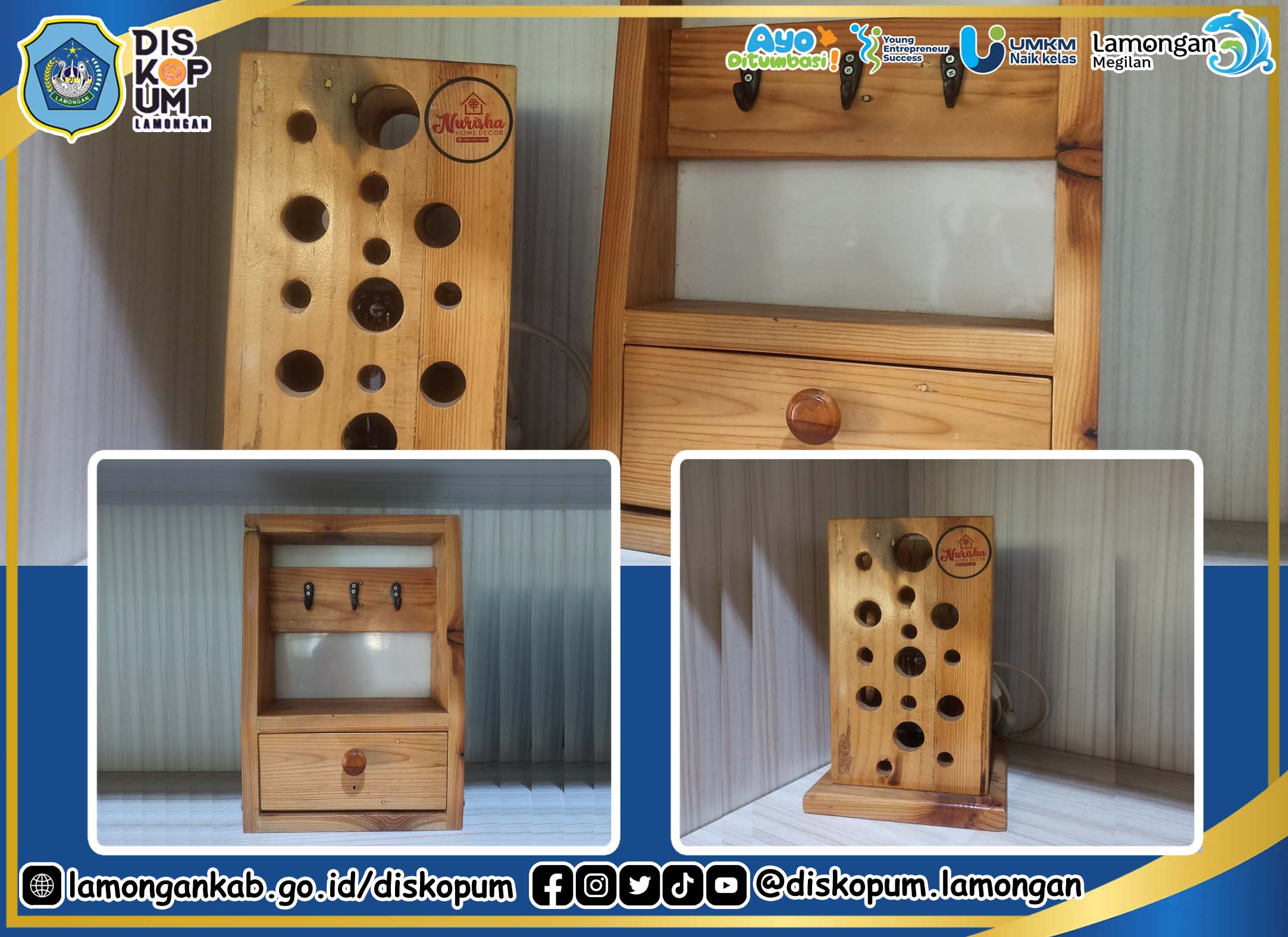 UMKM Naik Kelas : Nurisha Home Decor tersedia di Lamongan Mart