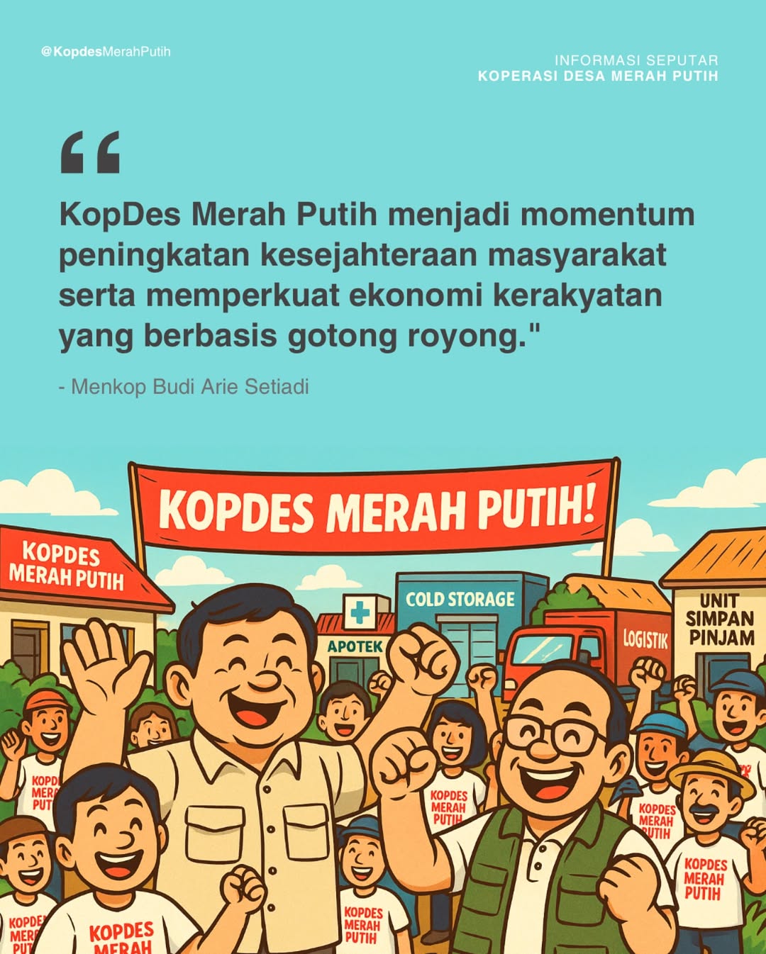 Kopdes Merah Putih Jadi Momentum Peningkatan Kesejahteraan Masyarakat