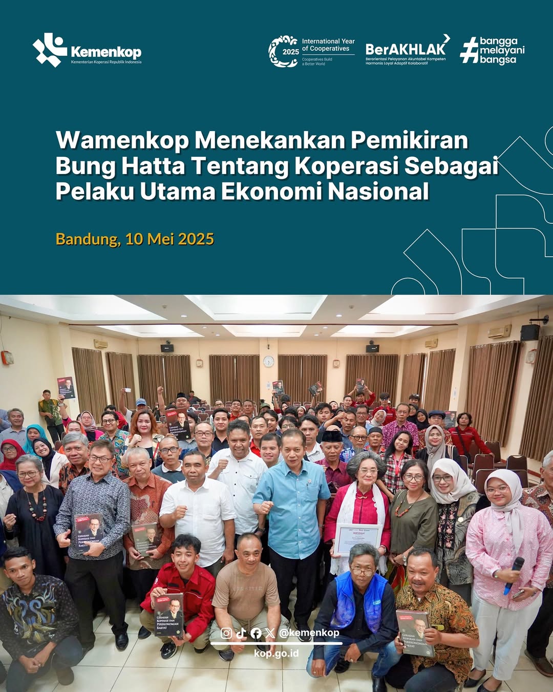 Wamenkop Menekankan Pemikiran Bung Hatta Tentang Koperasi sebagai Pelaku Utama Ekonomi Nasional