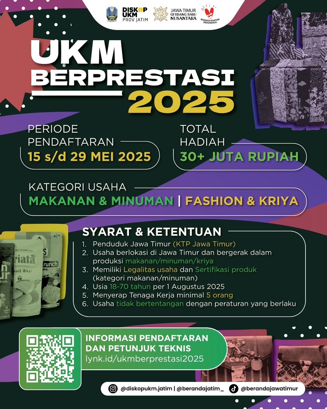 Dinas Koperasi dan UKM Provinsi Jawa Timur mempersembahkan: Lomba UKM Berprestasi 2025
