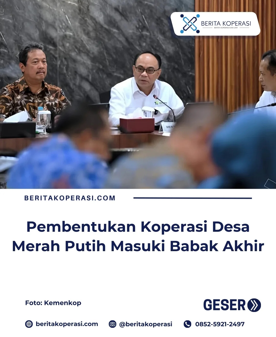 Pembentukan Kopdes Merah Putih Memasuki Babak Akhir