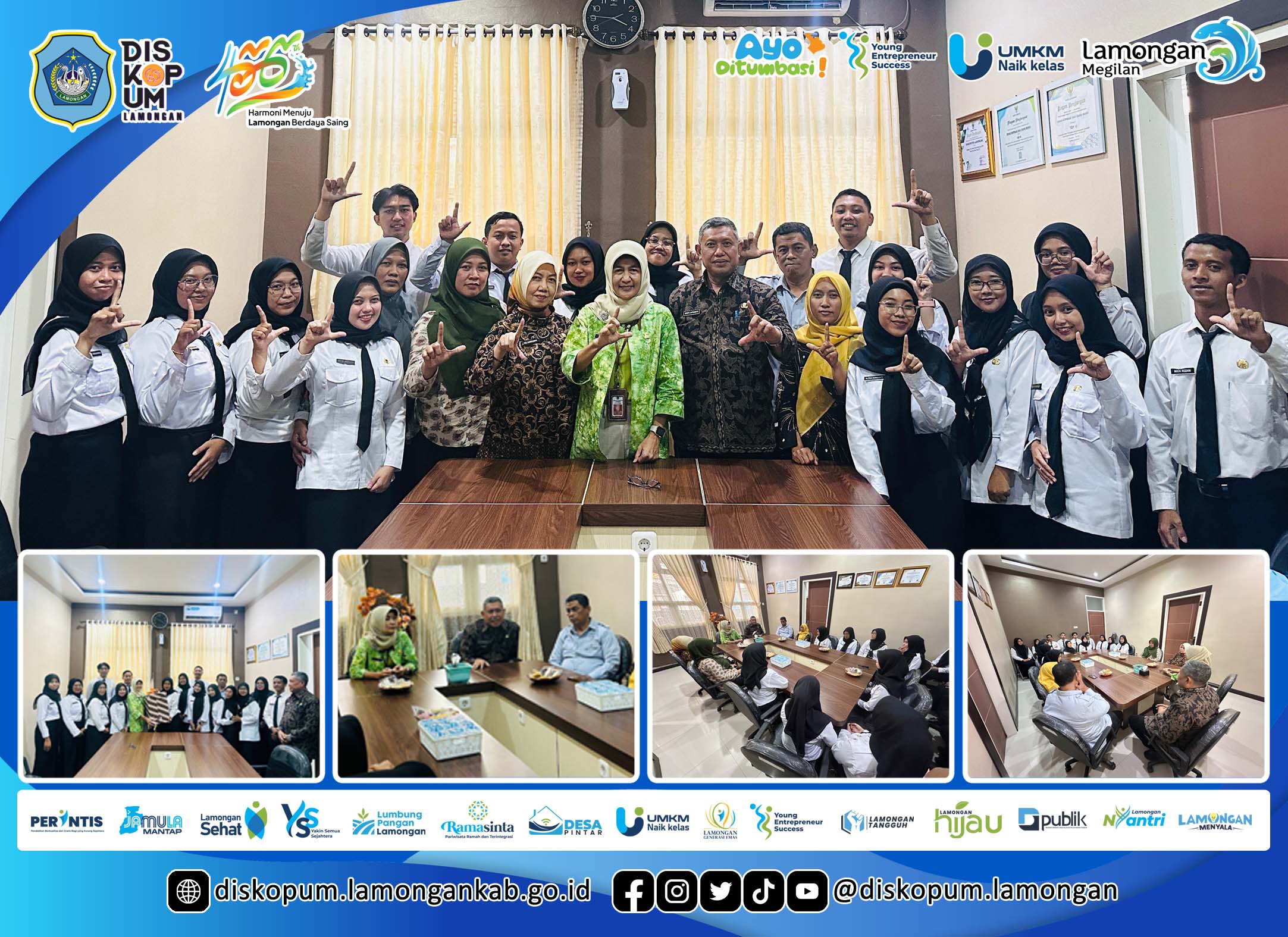 Hari terakhir peserta Orientasi dan Magang Jiwa Korsa CPNS Tahap 1 di Dinas Koperasi dan Usaha Mikro Kabupaten Lamongan