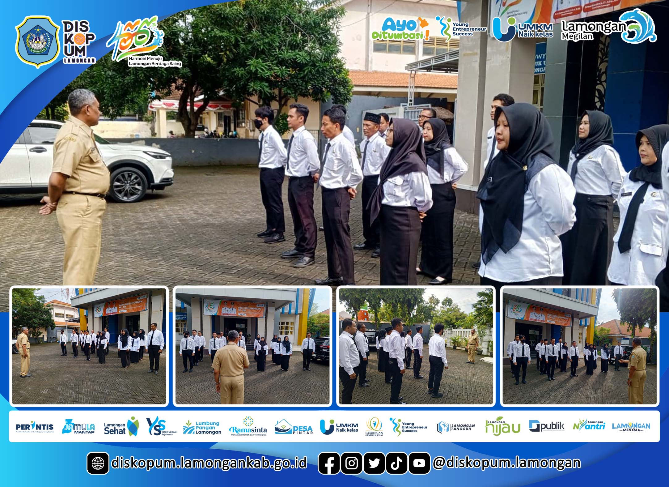 Pelaksanaan Apel Hari Pertama Peserta Orientasi PPPK Tahap II