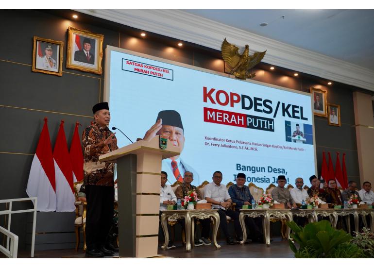 Wamenkop Apresiasi Sumbar Capai 100% Percepatan Pembentukan Koperasi Desa/Kelurahan Merah Putih