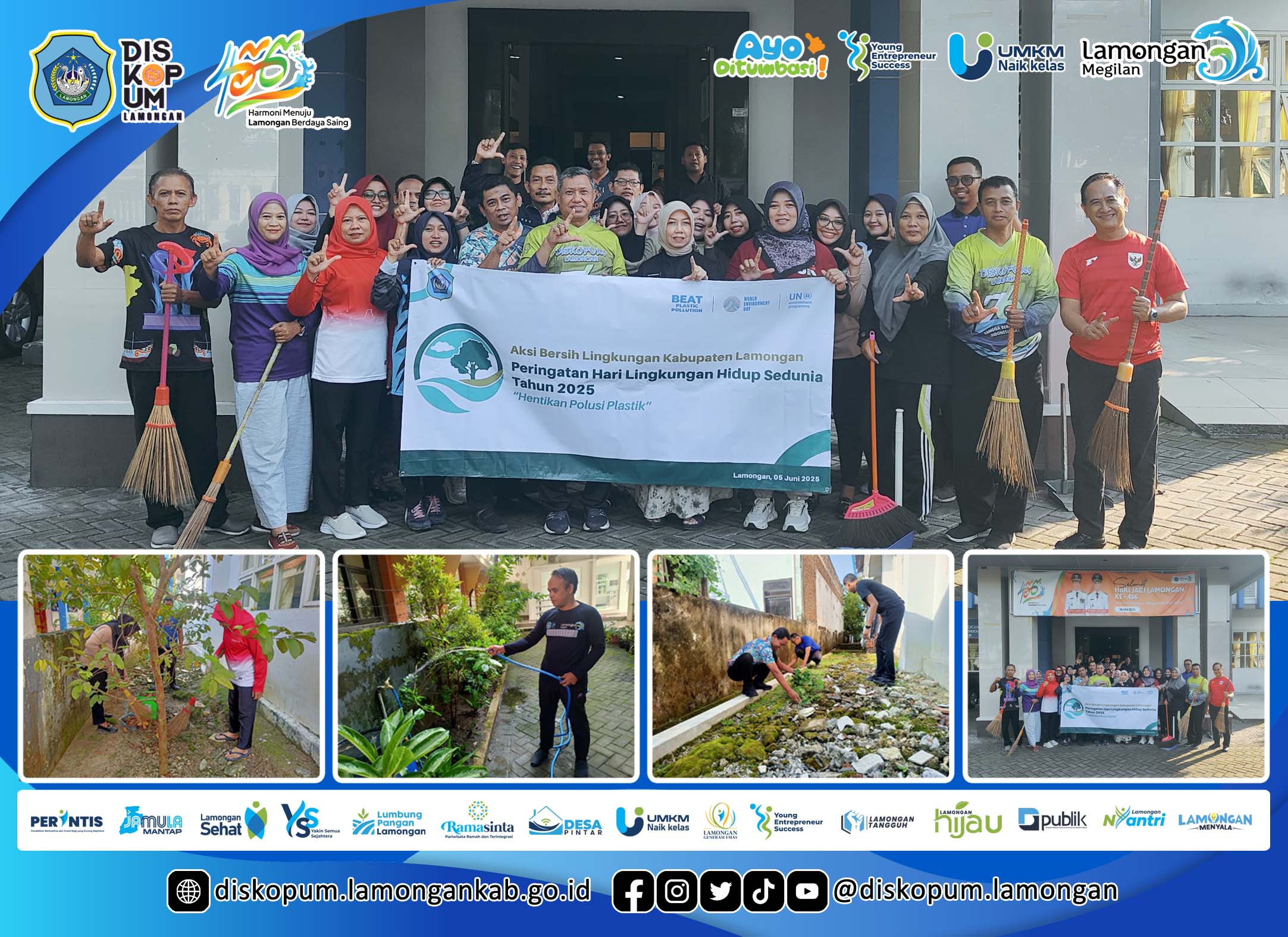 Kerja Bakti di Lingkungan Kantor dalam rangka Hari Lingkungan Hidup Sedunia