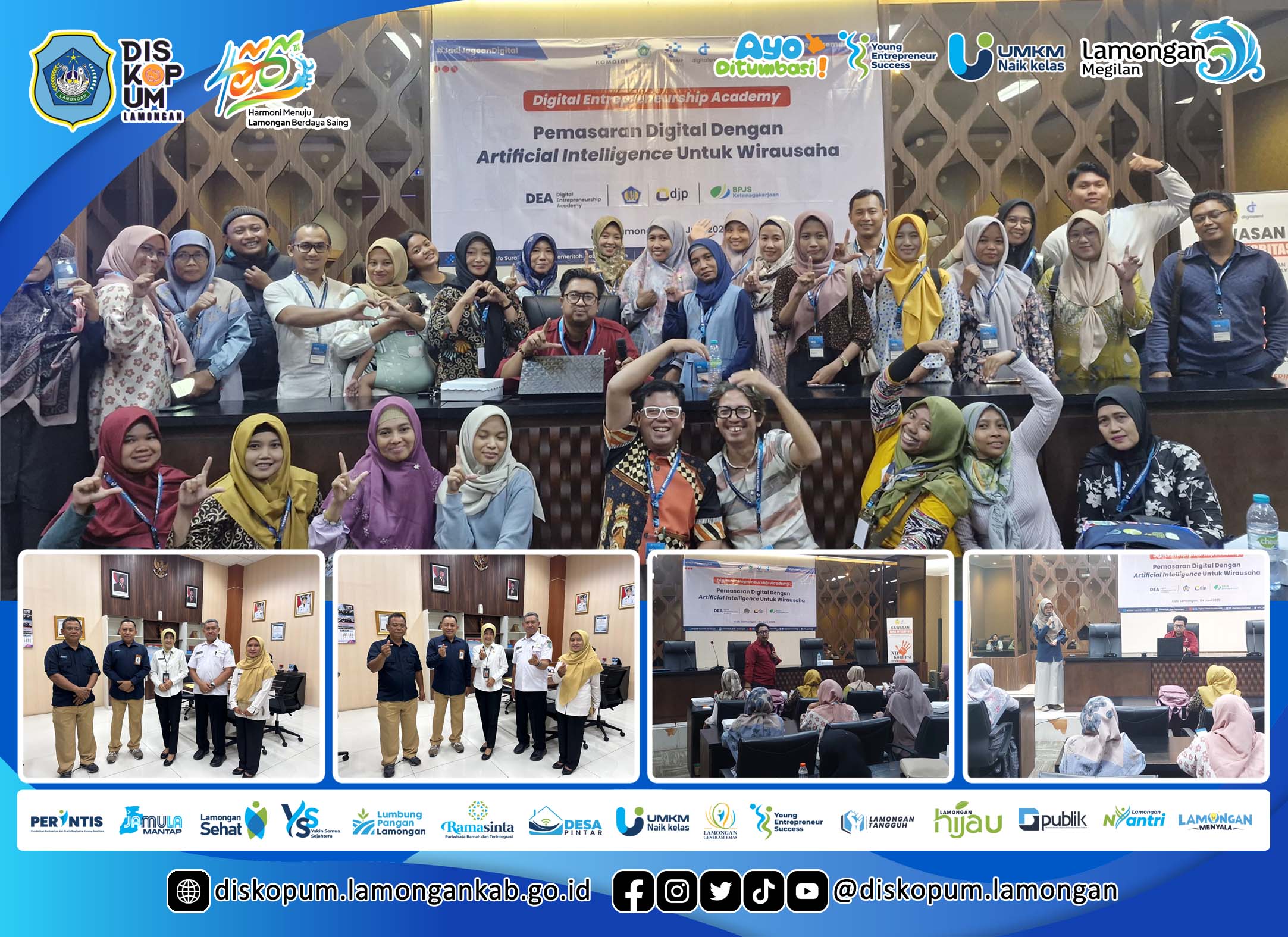 Digital Entrepreneurship Academy di Ruang Rapat Airlangga, Pemkab.Lamongan